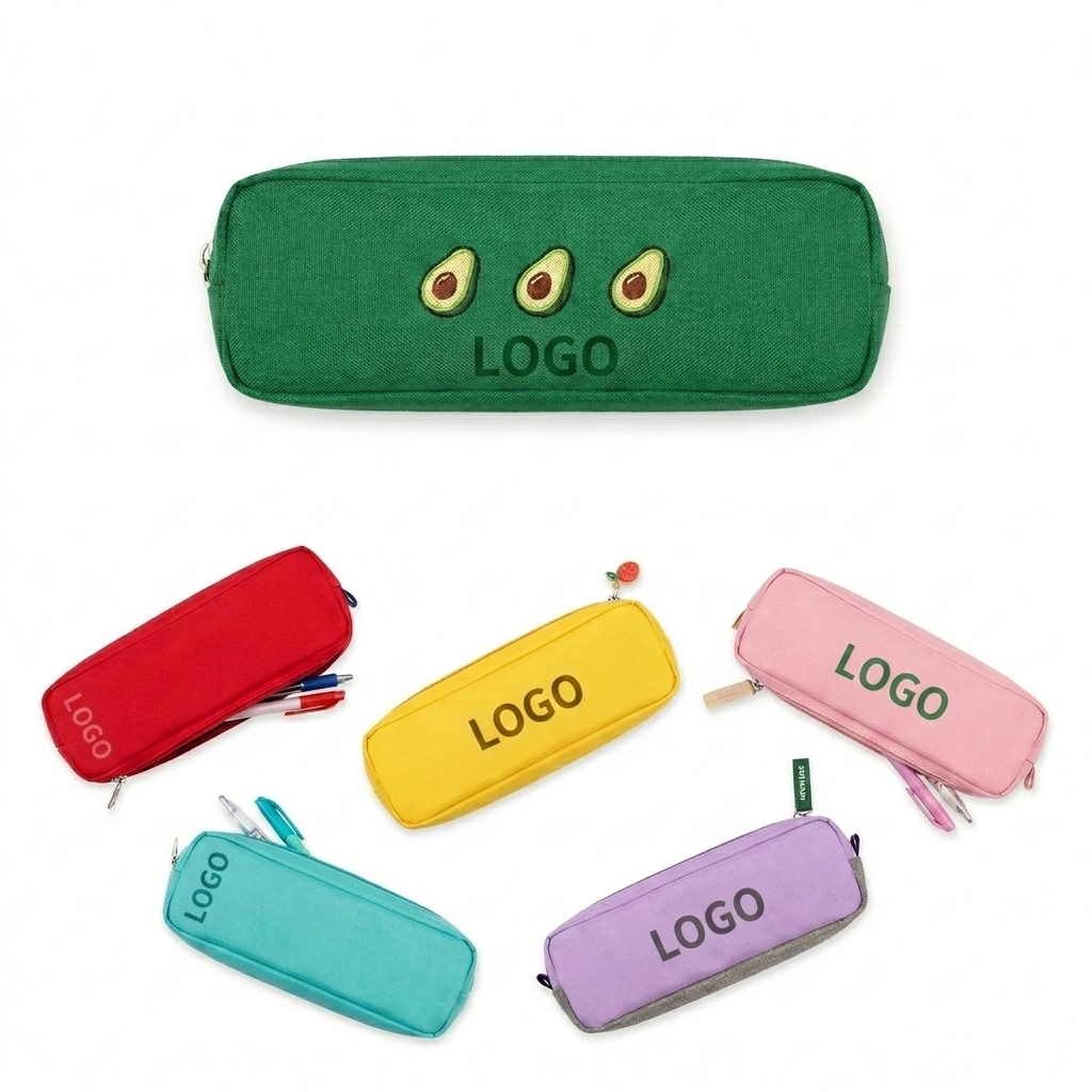 Multi-Purpose Canvas Pouch for Pens, Makeup & Travel Essentials