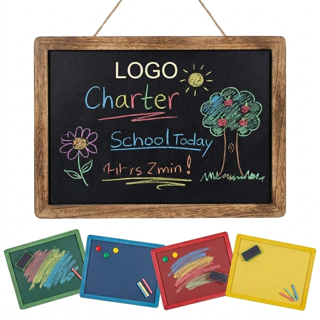 Magnetic Hanging Chalkboard for Home, School & Office