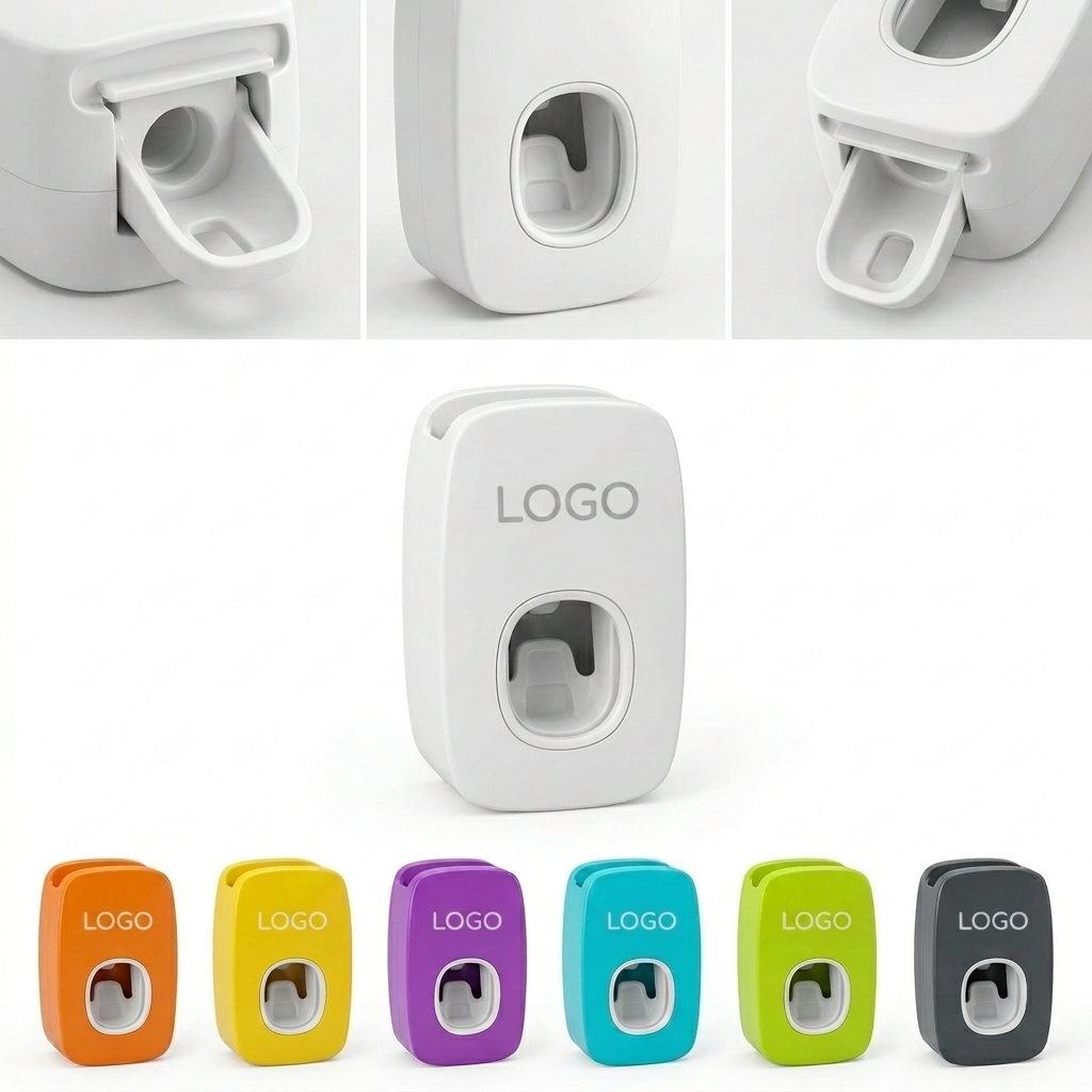 Wall-Mounted No-Drill Automatic Toothpaste Dispenser for Easy Squeezing
