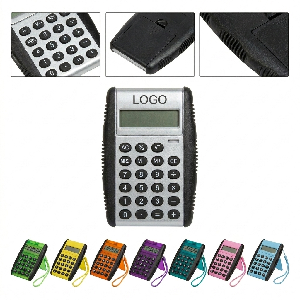 8-Digit Desktop Calculator with Non-Slip Base
