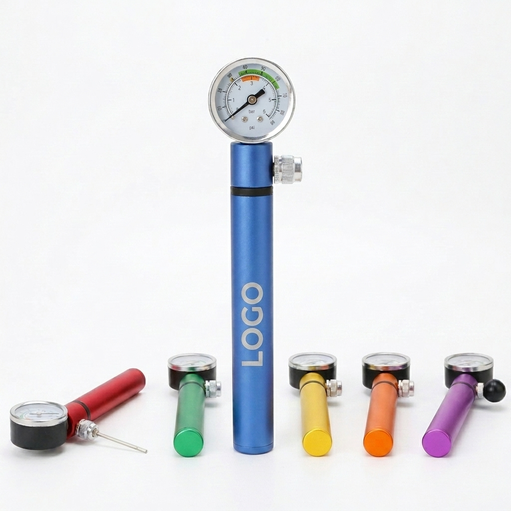 Lightweight High-Pressure Hand Pump with Gauge for Bikes, Balls, and Inflatables
