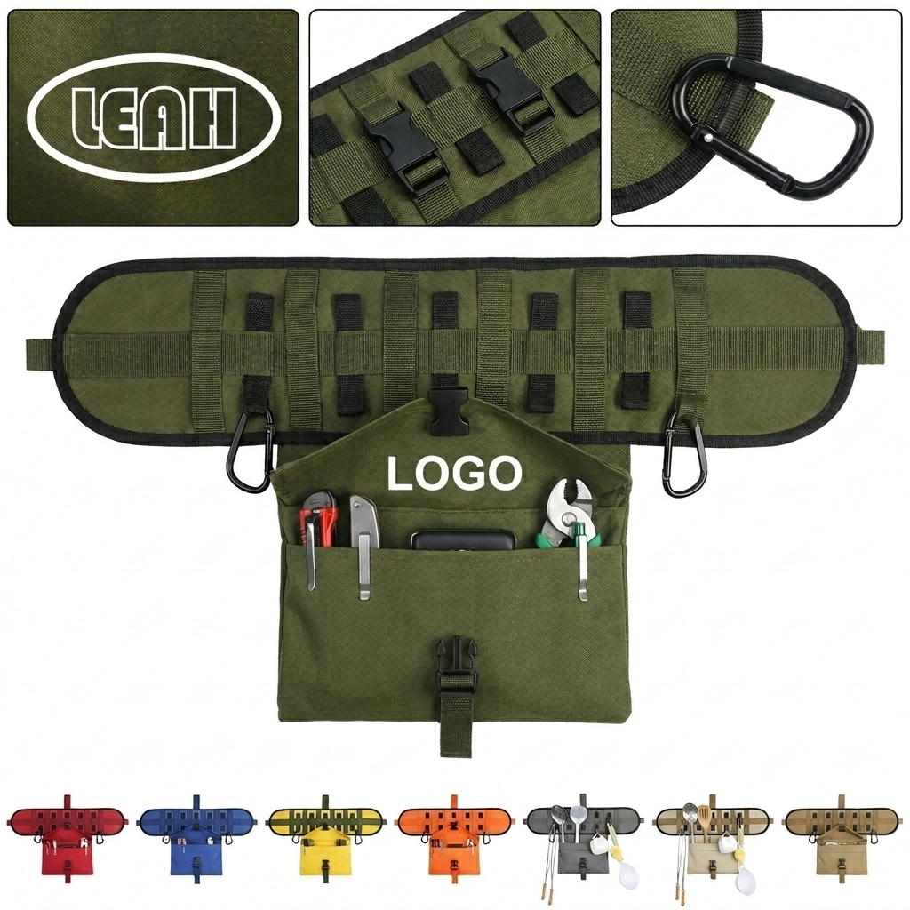 Heavy-Duty Multi-Pocket Tool Belt Bag for Electricians and Craftsmen