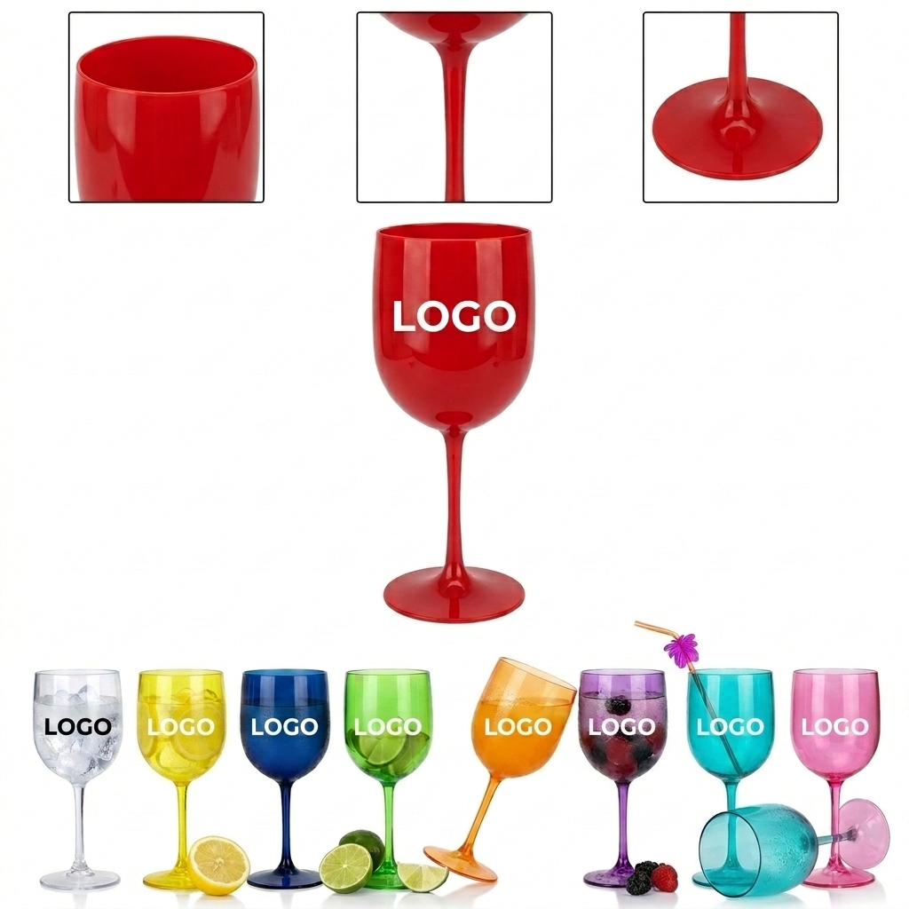 Vibrant Shatterproof Plastic Wine Goblets for Indoor & Outdoor Events