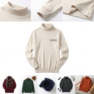 Men's Turtleneck Knit Sweater