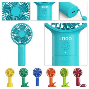 Personal Handheld Mini Portable Fan with Ergonomic Handle and Quiet Brushless Motor