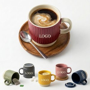 Premium 9oz Porcelain Coffee Mug - Microwave & Dishwasher Safe Handmade Cup