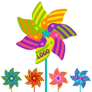 Multicolor Pinwheel Assortment | Festive Garden Wind Spinners
