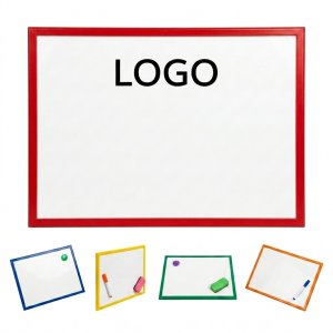 Magnetic Dry Erase Whiteboard with Frame - No Drill Mounting, Reusable Writing Surface