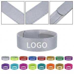 Reflective Adjustable Armband with Hook & Loop Closure
